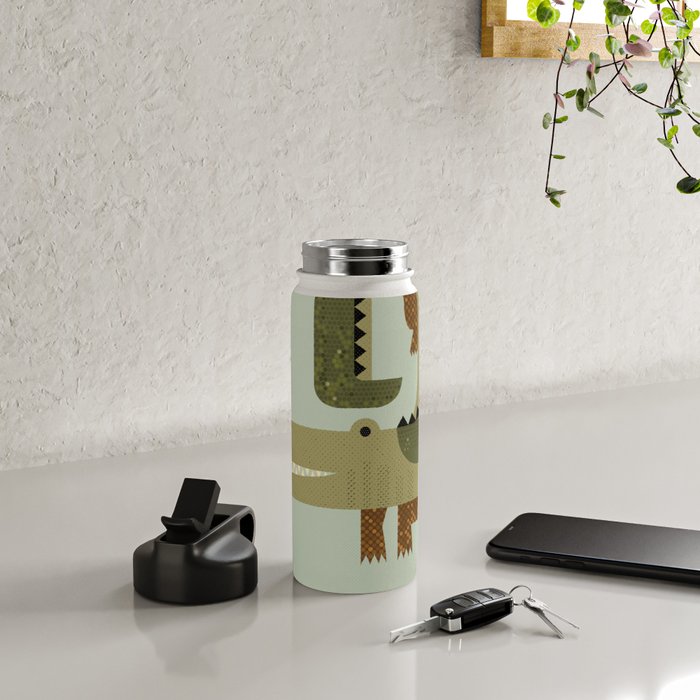Whimsy Crocodile Water Bottle Gallery Image 4
