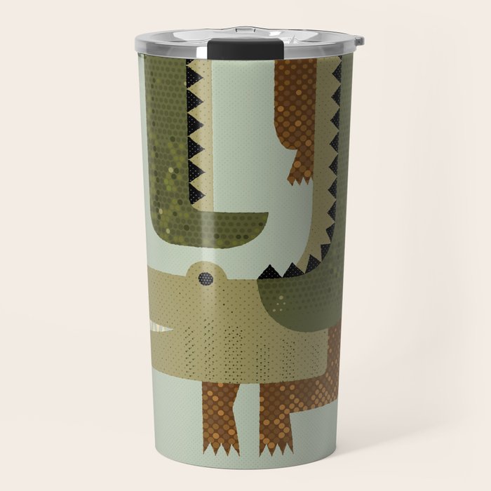 Whimsy Crocodile Travel Mug Gallery Image 1
