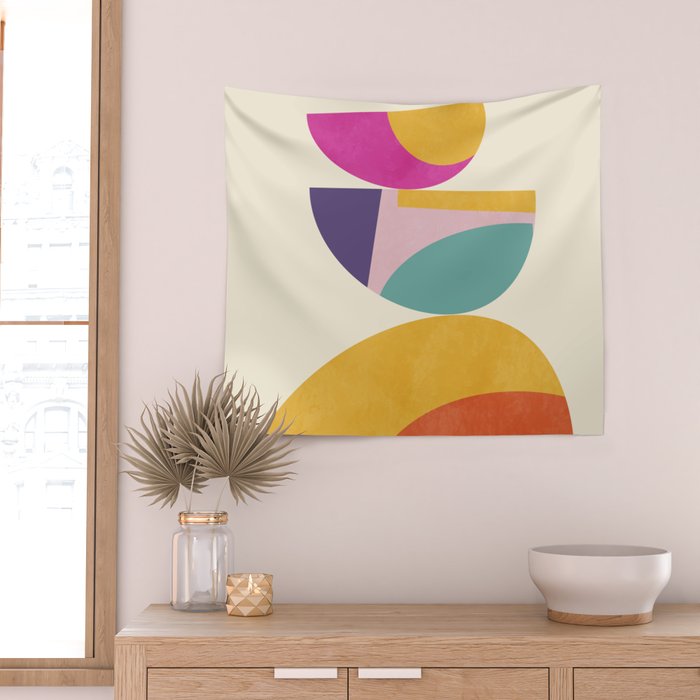 abstract minimal 4 Wall Tapestry Gallery Image 2