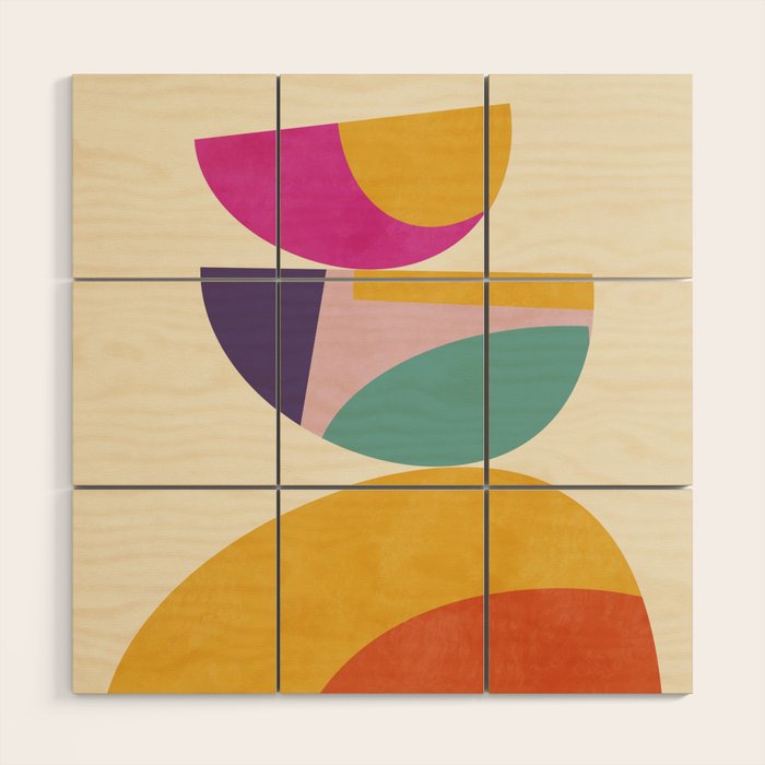 abstract minimal 4 Wood Wall Art Gallery Image 1