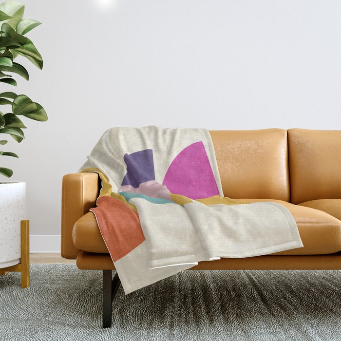 abstract minimal 4 Throw Blanket Gallery Image 1