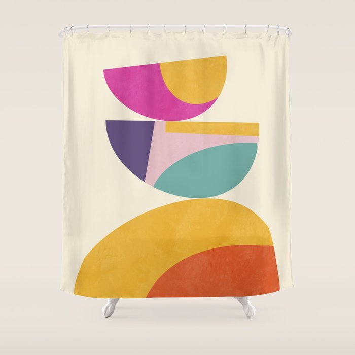 abstract minimal 4 Shower Curtain Gallery Image 1