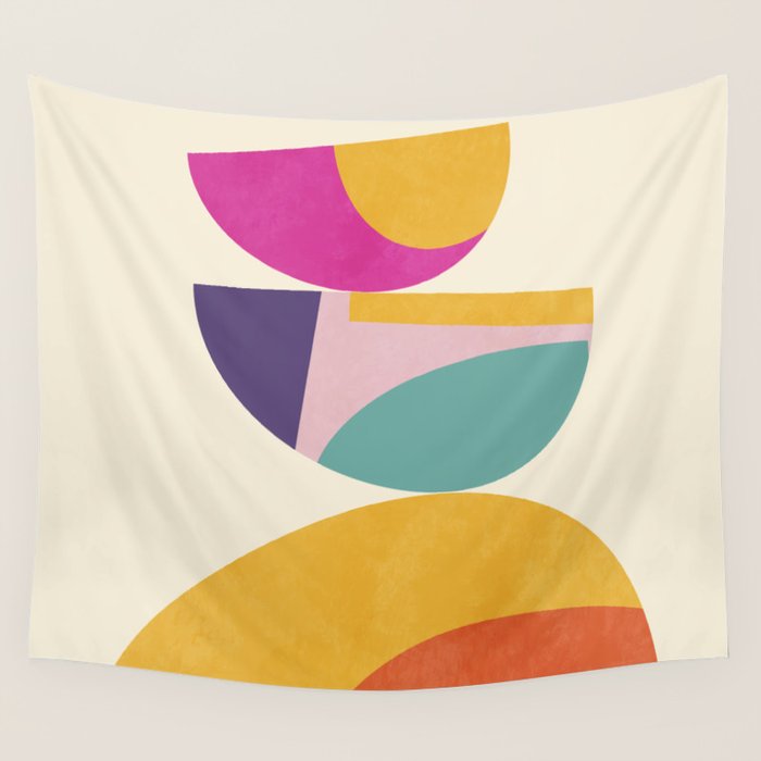 abstract minimal 4 Wall Tapestry Gallery Image 1