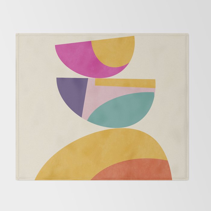 abstract minimal 4 Throw Blanket Gallery Image 2