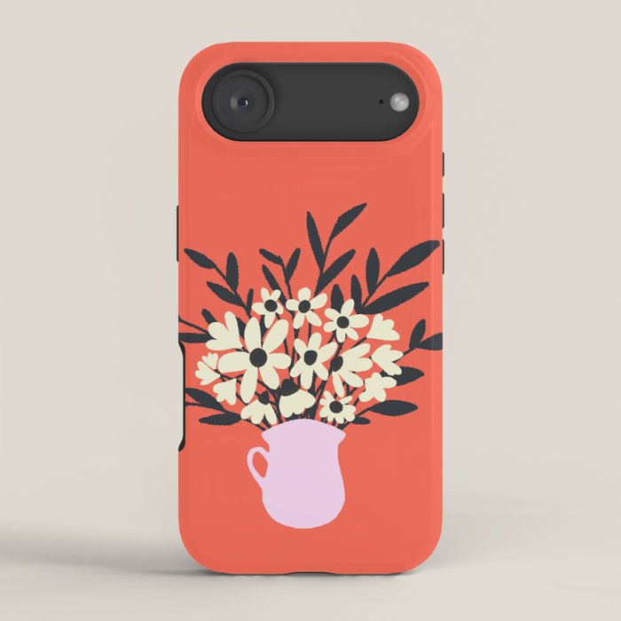 Retro 70s Spooky Flower Vase iPhone Case Gallery Image 2