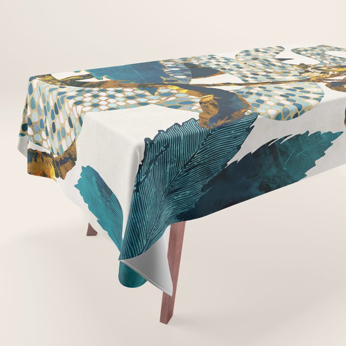 Summer Indigo Garden Tablecloth Gallery Image 1