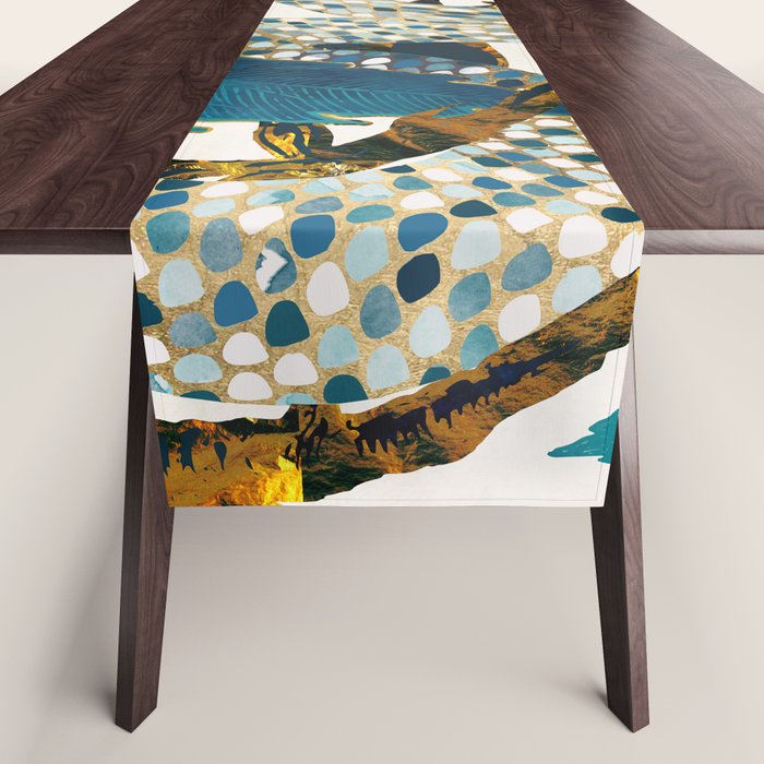 Summer Indigo Garden Table Runner Gallery Image 1