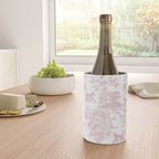 Toile de Jouy Vintage French Exotic Jungle Forest Baby Pink & White Wine Chiller Gallery Image 4