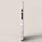 Toile de Jouy Vintage French Exotic Jungle Forest Baby Pink & White iPhone Case Gallery Image 2