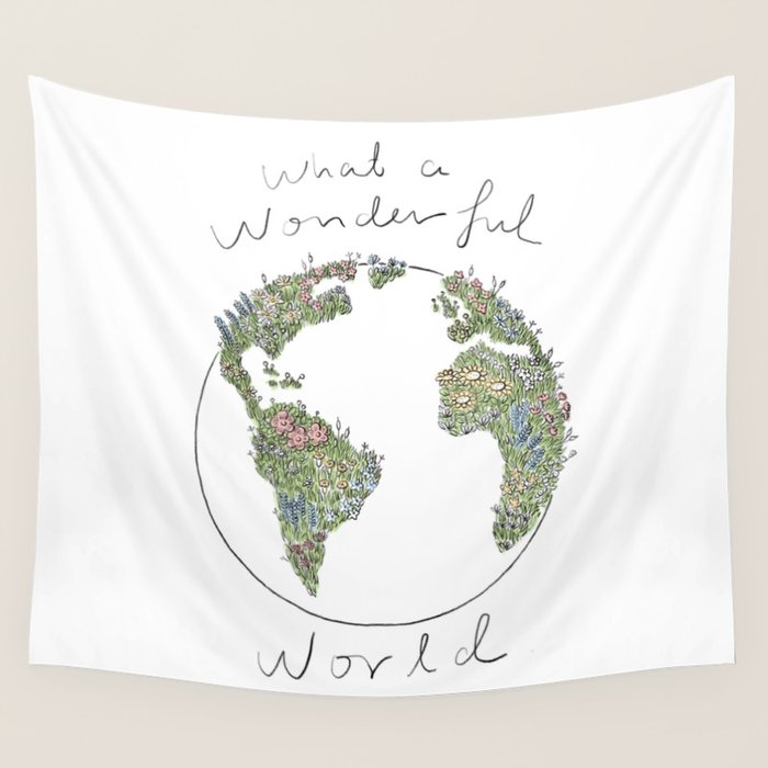 What a Wonderful World Wall Tapestry Gallery Image 1
