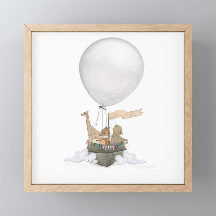 a little balloon adventure Mini Art Print Gallery Image 1