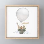 a little balloon adventure Mini Art Print Gallery Image 1