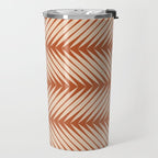 Palm Leaf Pattern - Orange Travel Mug Gallery Image 2