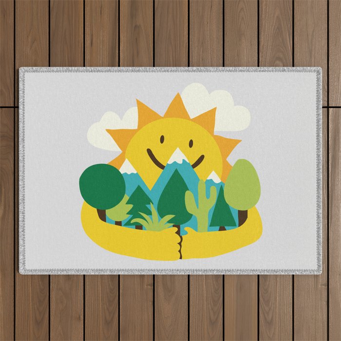 Sun is out Outdoor Rug Gallery Image 1