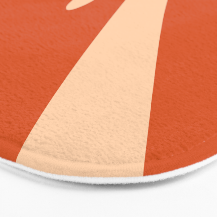 Abstract Composition in Orange & Peach Bath Mat Gallery Image 3