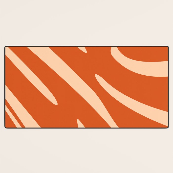 Abstract Composition in Orange & Peach Desk Mat Gallery Image 3