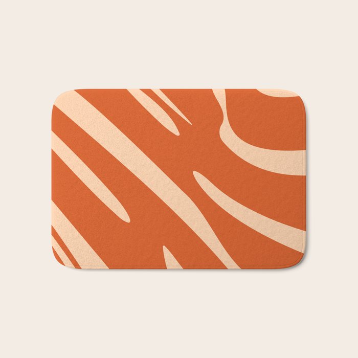 Abstract Composition in Orange & Peach Bath Mat Gallery Image 1