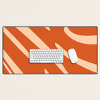 Abstract Composition in Orange & Peach Desk Mat Gallery Image 1