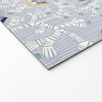 Lobster and crab coastal nostalgia grey Welcome Mat Gallery Image 2