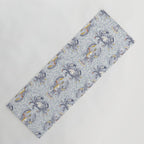 Lobster and crab coastal nostalgia grey Yoga Mat Gallery Image 1