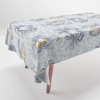 Lobster and crab coastal nostalgia grey Tablecloth Gallery Image 1