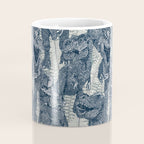 Tyrannosaurus rex indigo Coffee Mug Gallery Image 4