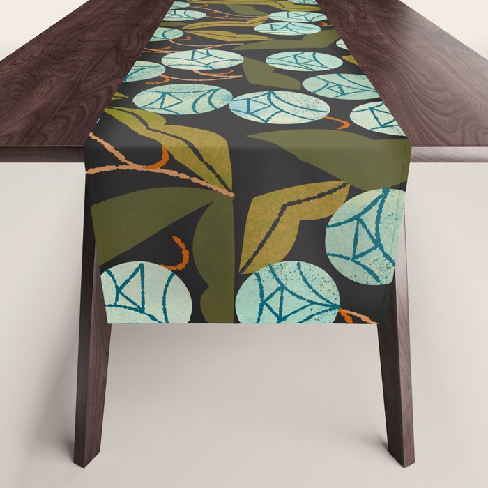 Pale Blue Roses Table Runner Gallery Image 1