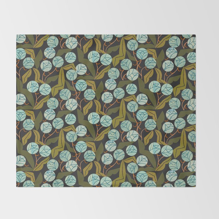 Pale Blue Roses Throw Blanket Gallery Image 2