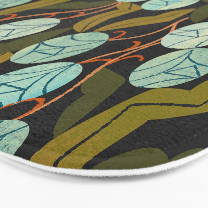 Pale Blue Roses Bath Mat Gallery Image 3