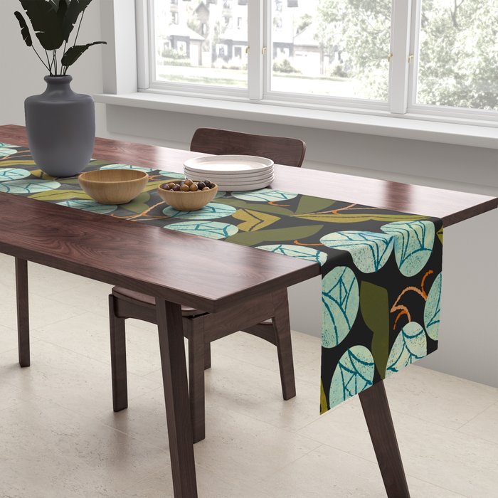 Pale Blue Roses Table Runner Gallery Image 2