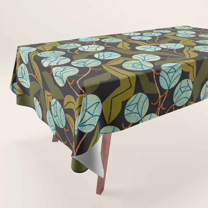 Pale Blue Roses Tablecloth Gallery Image 1