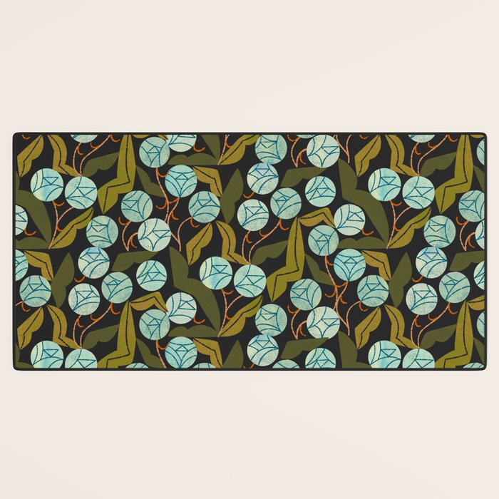 Pale Blue Roses Desk Mat Gallery Image 3