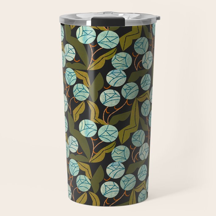 Pale Blue Roses Travel Mug Gallery Image 1