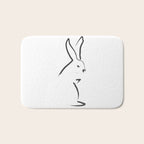 Zen Snow Bunny Bath Mat Gallery Image 1