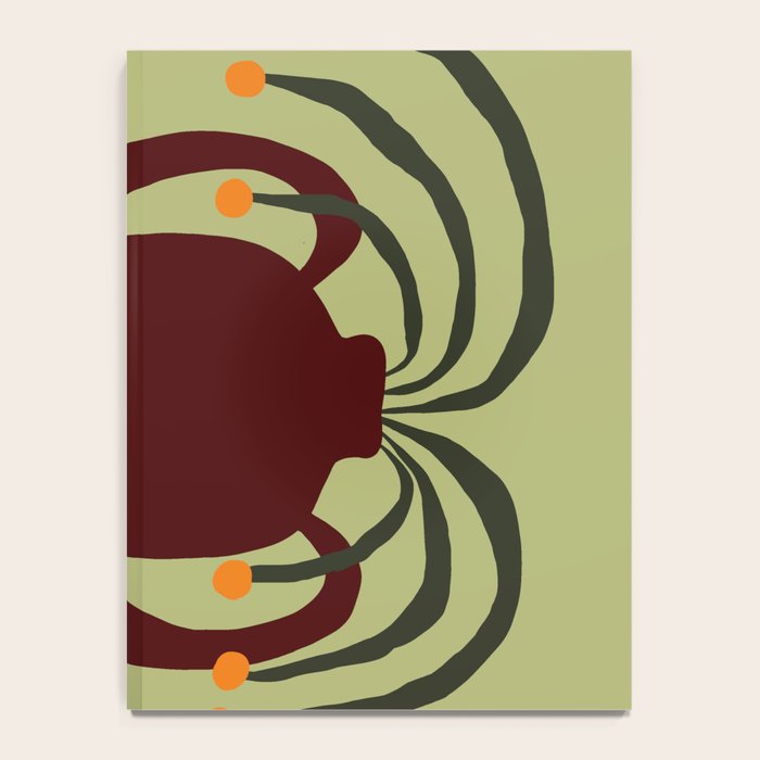 Summer Flower pottery with stripe Notebook Gallery Image 4