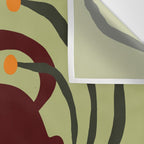 Summer Flower pottery with stripe Wall Tapestry Gallery Image 3