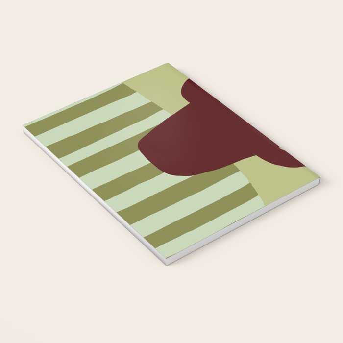 Summer Flower pottery with stripe Notebook Gallery Image 3