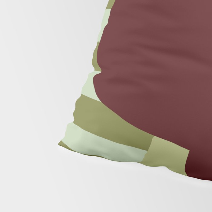 Summer Flower pottery with stripe Pillow Sham Gallery Image 4
