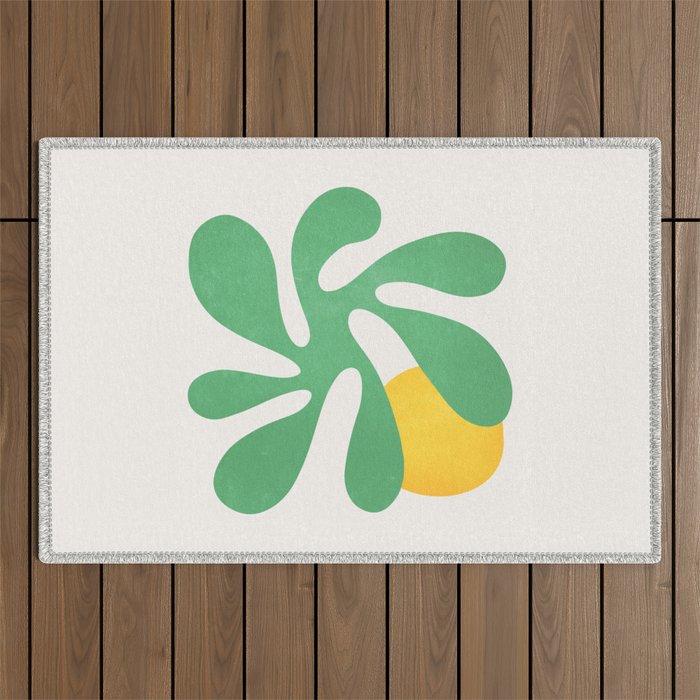 Star Leaf: Matisse Paper Cutouts VI Outdoor Rug Gallery Image 1