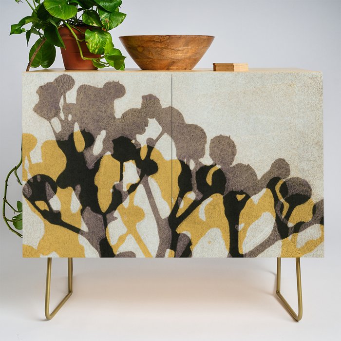 Echoes of Gypsophila / Yellow & Brown Credenza Gallery Image 1