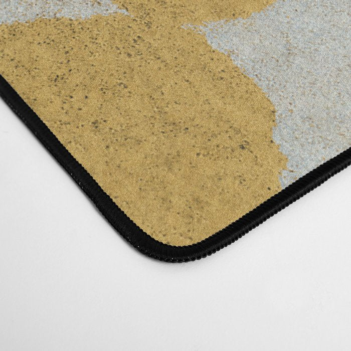Echoes of Gypsophila / Yellow & Brown Desk Mat Gallery Image 4