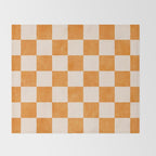 CHECKER - 001 - Tangerine Throw Blanket Gallery Image 2