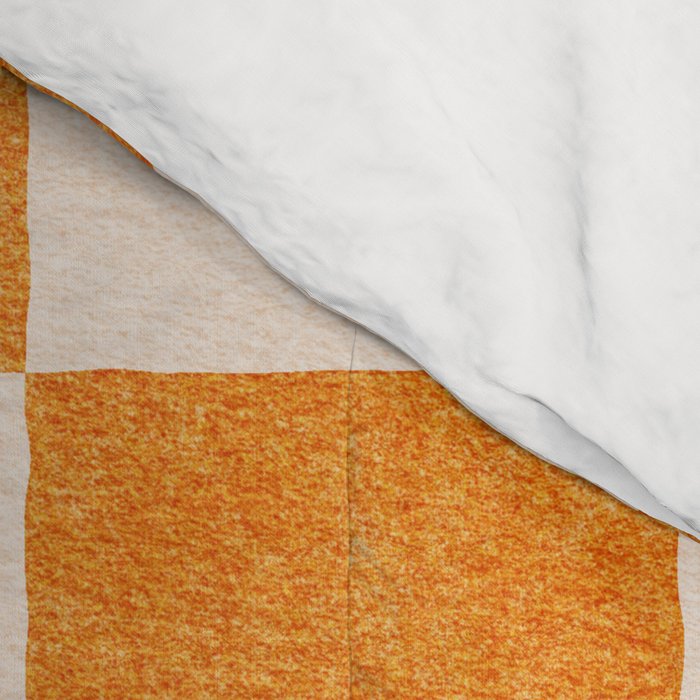 CHECKER - 001 - Tangerine Comforter Gallery Image 4