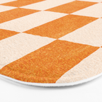 CHECKER - 001 - Tangerine Bath Mat Gallery Image 3