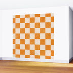 CHECKER - 001 - Tangerine Wall Mural Gallery Image 2