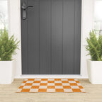 CHECKER - 001 - Tangerine Welcome Mat Gallery Image 3
