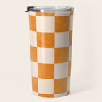 CHECKER - 001 - Tangerine Travel Mug Gallery Image 3