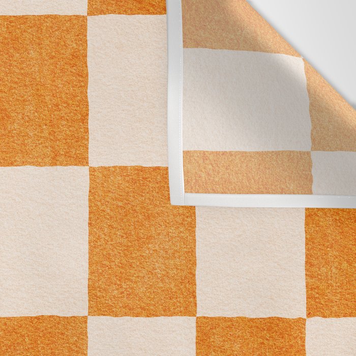 CHECKER - 001 - Tangerine Wall Tapestry Gallery Image 3