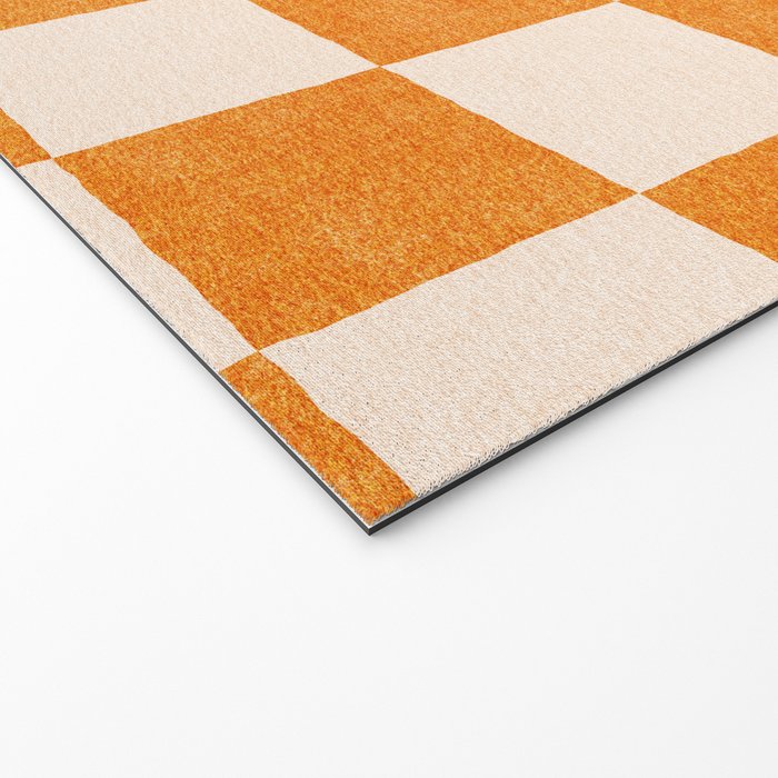 CHECKER - 001 - Tangerine Welcome Mat Gallery Image 2