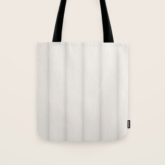 Elysian XVII Grey White Tote Bag Gallery Image 1